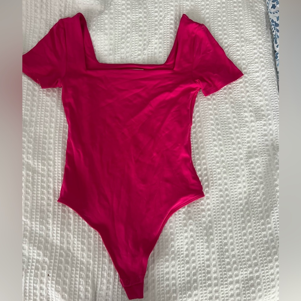 Aritzia Squareneck Short Sleeve Bodysuit